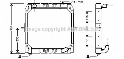 AVA QUALITY COOLING me2159 -  Радиатор, охлаждение двигателя